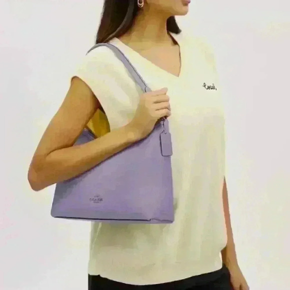 Coach Laurel Shoulder Bag in Light Violet (Color Sold Out) NWT - Picture 2 of 6